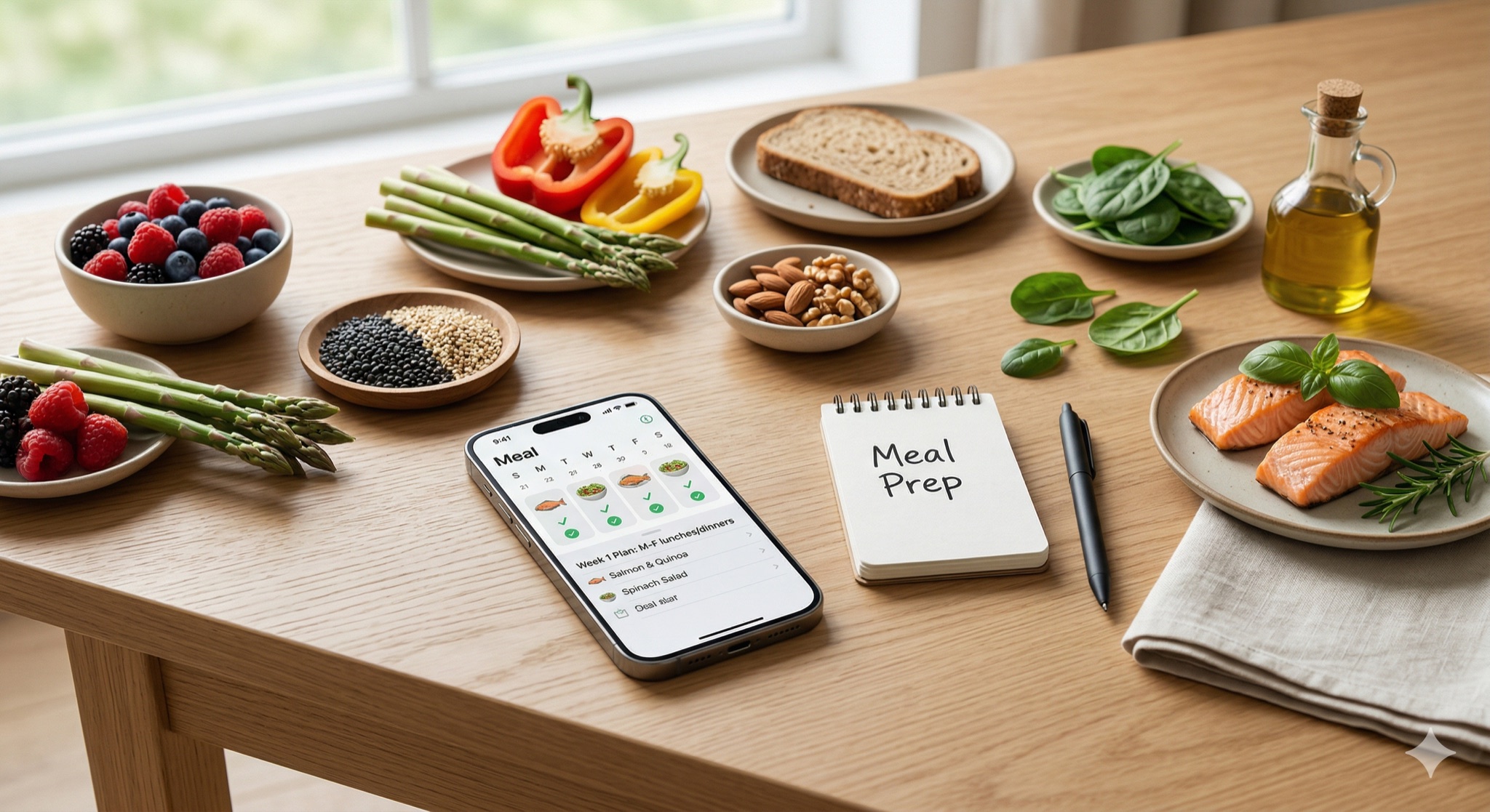 DASH meal planning cards for blood pressure support